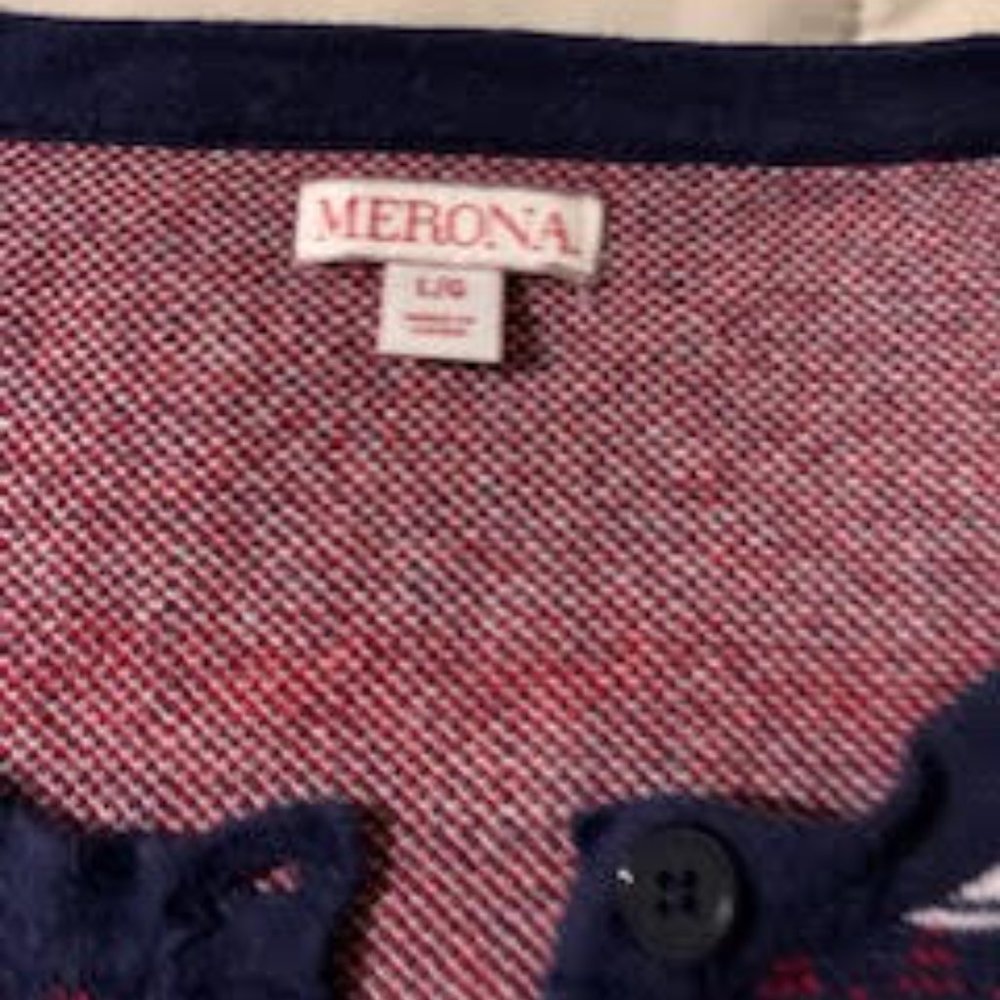 Merona cardigan print sweater - Picture 3 of 3
